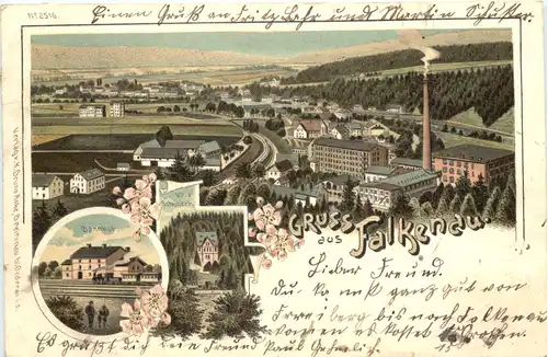 Gruss aus Falkenau - Litho -675012