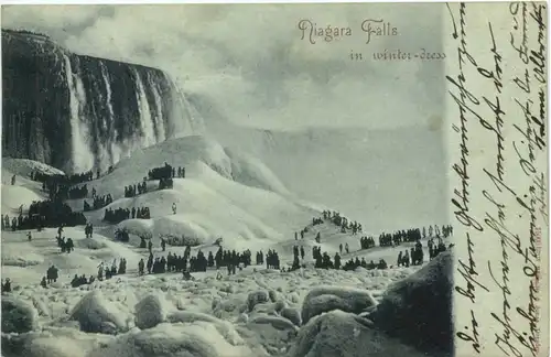 Niagara Falls in winter dress -674798