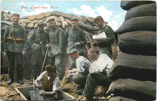 WW1 - Das Legen einer Mine -674744