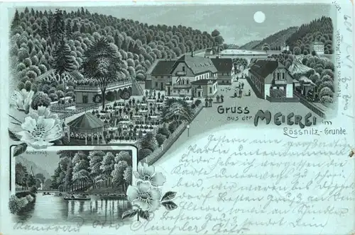 Gruss aus der Meierei im Lössnitz Grunde - Radebeul - Litho -674808