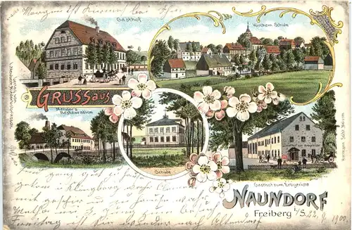 Naundorf bei Freiberg - Litho -674898