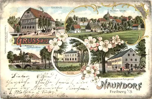 Naundorf bei Freiberg - Litho -674896