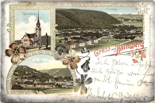 Gruss aus Hainsberg - Litho - Freital -674964