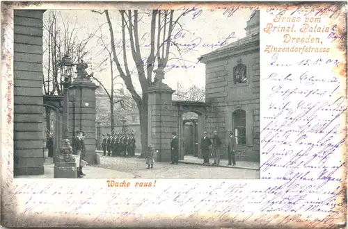 Dresden - Gruss vom Prinzl. Palais Zinzendorfstrasse -675016