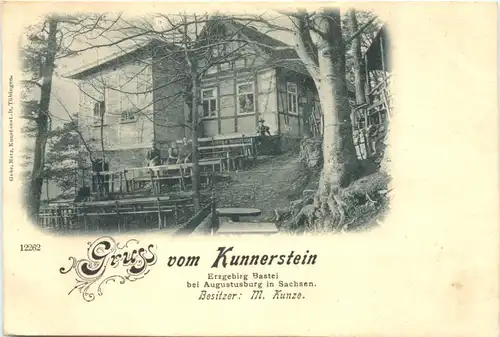 Gruss vom Kunnerstein bei Augustusburg in Sachsen -675056