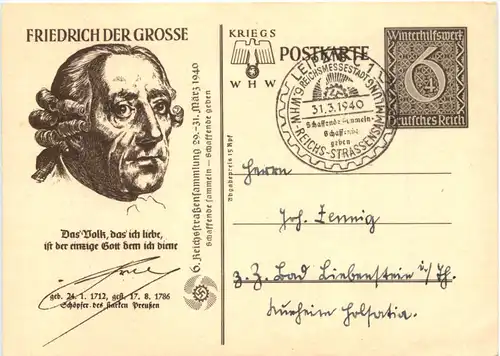 WHW - Friedrich der Grosse - Ganzsache Leipzig -675188