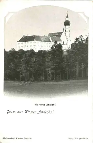 Andechs, Kloster, Nordost-ansicht -546166