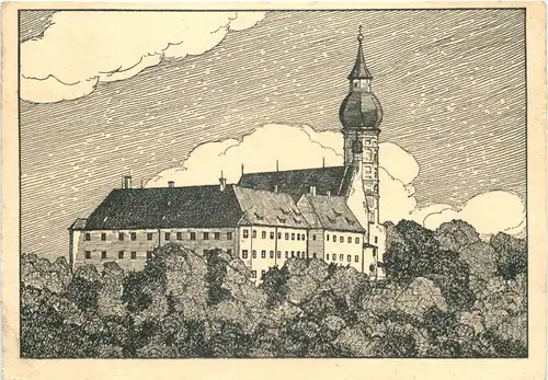 Andechs, Kloster über dem Kiental -546186