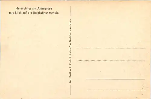 Herrsching am Ammersee, mit Blick auf die Reichsfinanzschule -546326