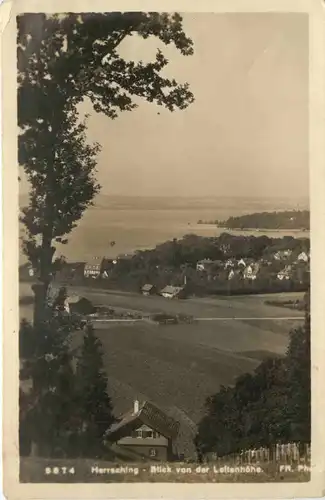 Herrsching am Ammersee, Blick von der Leitenhöhe -546466