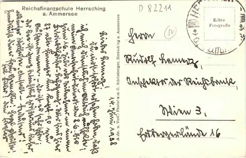 Herrsching am Ammersee, Reichsfinanzschule -546470