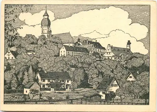 Andechs, Kloster, Gesamtansicht -546174