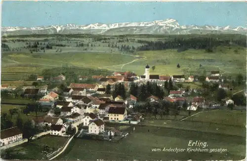 Andechs, Erling, vom Andechser Kirchturm gesehen -546092