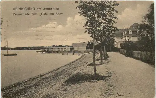 Herrsching am Ammersee, Promenade zum Cafe am See -546766