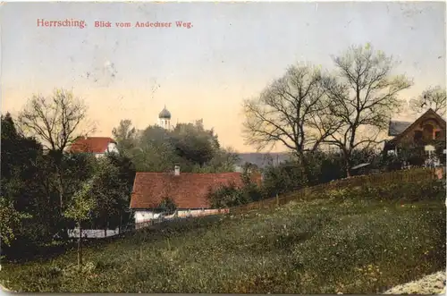 Herrsching am Ammersee, Blick vom Andechser Weg -546498