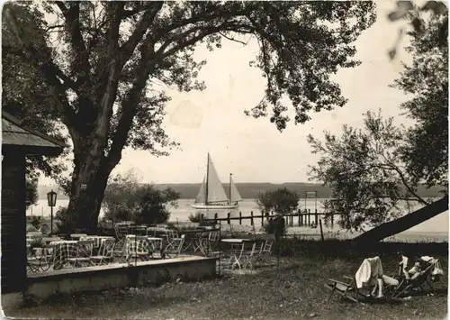 Herrsching am Ammersee, Blick vom Cafe Seewinkel -546600