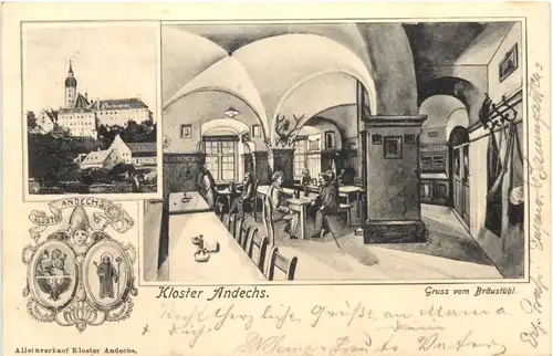 Andechs, Kloster, Grüsse vom Braüstübl -546680