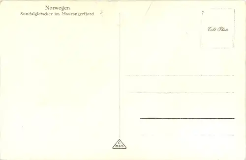 Norge - Sundalgletscher im Maurangerfjord -675326