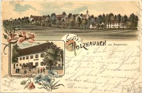 Holzhausen bei Utting am Ammersee - Litho -675796