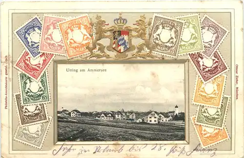 Utting am Ammersee - Briefmarken - Litho -675836