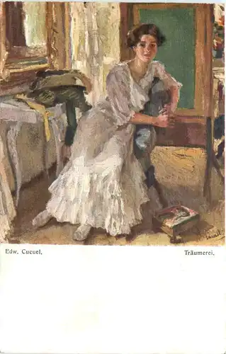 Künstler Ak Edw. Cucuel - Träumerei -675594