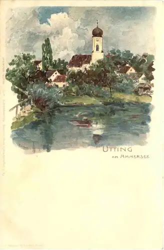 Utting am Ammersee - Litho -675808