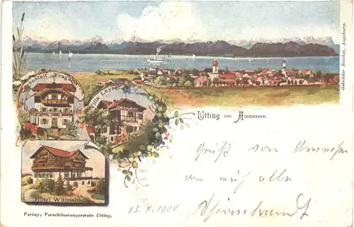 Utting am Ammersee - Litho -675842