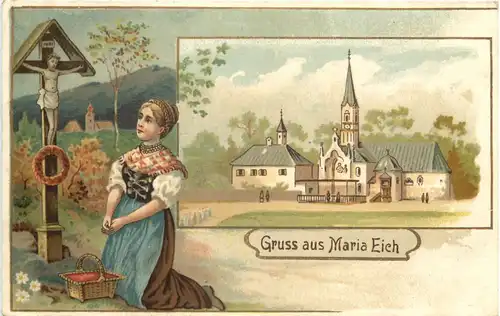 Gruss aus Maria Eich - Planegg - Litho -676086