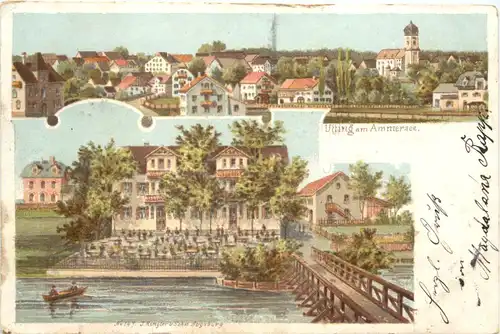 Utting am Ammersee - Litho -675850