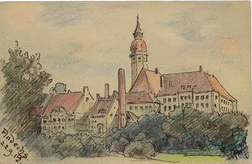 Kloster Andechs - Handgemalt -676636