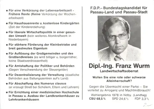 FDP Bundestagskandidat Wurm - Passau -675958