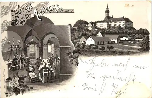 Gruss aus Andechs - Litho -676654