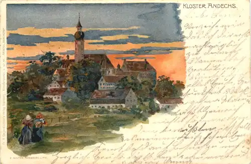 Kloster Andechs - Litho -676546