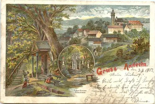 Gruss aus Andechs - Litho -676586