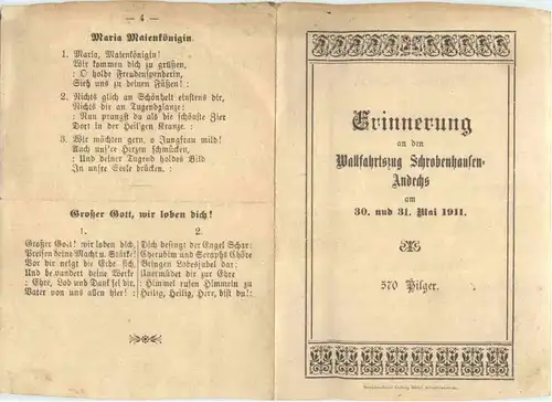 Wallfahrtstag Schrobenhausen Andechs 1911 -676666