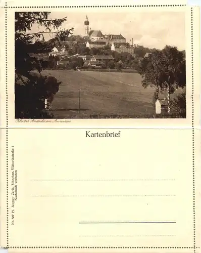 Kloster Andechs - Kartenbrief -676748