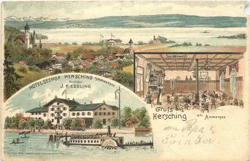 Herrsching am Ammersee - Litho - Hotel Seehof -677020