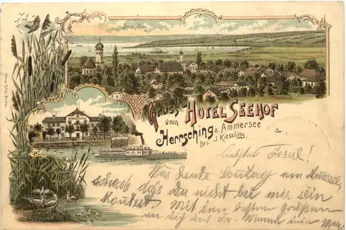 Hersching am Ammersee - Litho - Hotel Seehof -676954