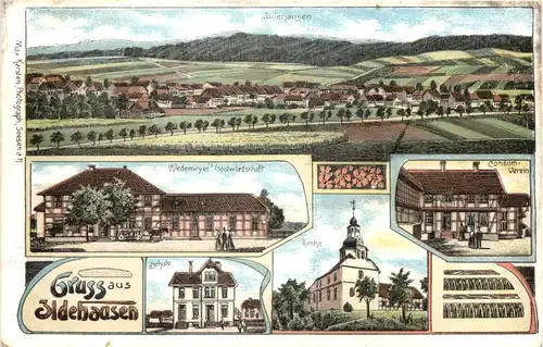 Gruss aus Ildehausen - Litho - Seesen -677300