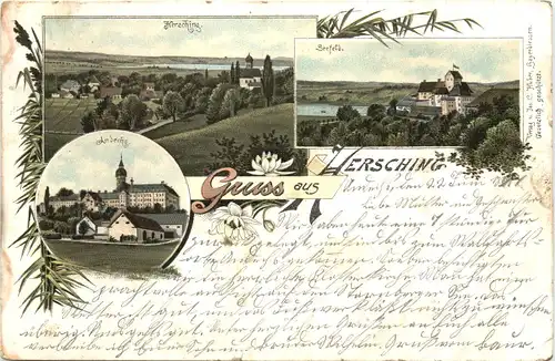 Gruss aus Hersching am Ammersee - Litho -676946