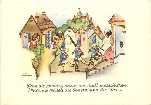 Wenn Soldaten durch die Stadt marschieren -677400