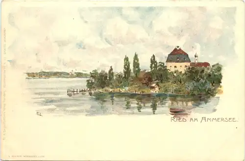 Ried am Ammersee - Litho -676864