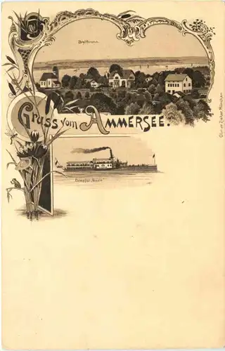 Breitbrunn am Ammersee - Litho -676924