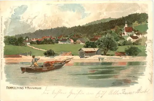 Hersching am Ammersee - Litho -676962