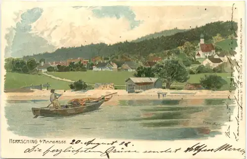 Hersching am Ammersee - Litho -676958