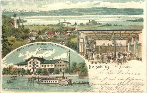 Herrsching am Ammersee - Litho - Hotel Seehof -677018