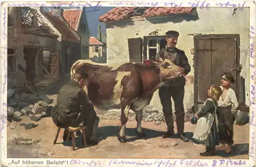 Künstler Ak Wilhelm Roegge - Feldpost Bayr. Res Feld Art Regiment -677148