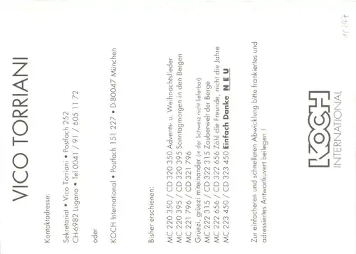 Vico Torriani mit Autogramm -677760