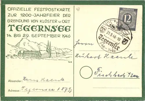 Tegernsee - 1200 Jahrfeier 1946 -677704