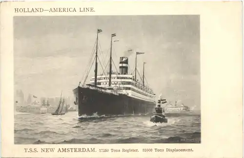 Holland Amerika Linie - TSS New Amsterdam -677294